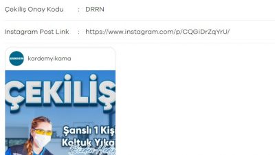 Kardem Koltuk Yıkama Çekilişi Sonuçları